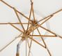 6' Round Outdoor Patio Umbrella &ndash; Teak Tilt Frame​