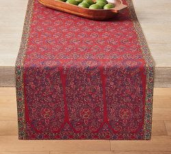 Bhotah Print Cotton/Linen Table Runner 