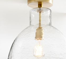 Bridget Recycled Glass Flush Mount (14'')