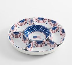 Cabana Americana Outdoor Melamine Sectioned Serving Platter
