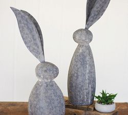 Decorative Stone &amp; Metal Rabbit