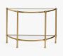 Everson Demilune Glass Console Table (42")