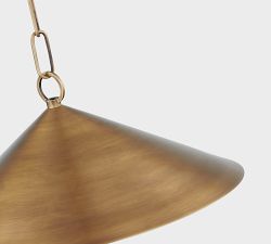 Freya Metal Tapered Pendant (15")