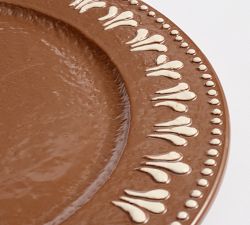 Gingerbread Stoneware Charger Plates - Set of 4