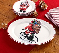 Painted Santa Claus Serving Platter