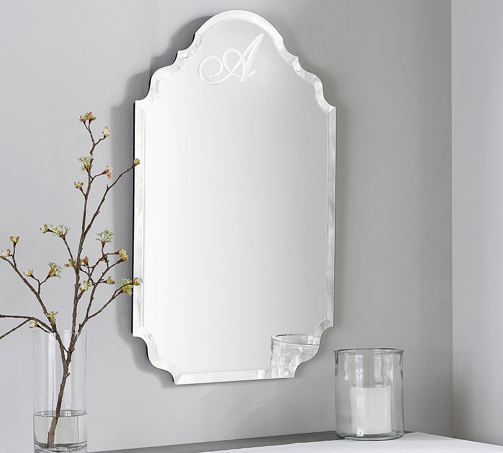 Scarlett Monogram Wall Mirror by Pottery Barn