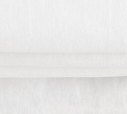 Custom Belgian Flax Linen Roman Blackout Shade