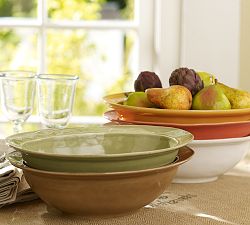 Cambria Rimmed Oval Serve Bowl