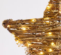 Rattan Twinkle Light Star