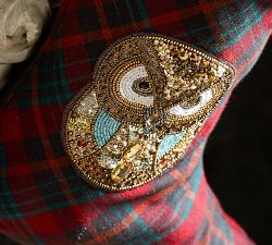 Embellished Plaid Stockings