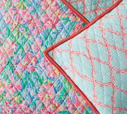 Lilly Pulitzer Fan Sea Pants Reversible Sham
