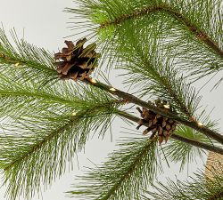 Lit Faux Potted Needle Pine Tree