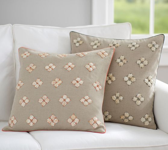 Shell Diamond Pillow Cover