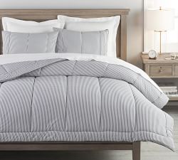 Wheaton Striped Percale Comforter Sham