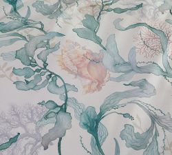 Calista Coastal Organic Percale Duvet Cover
