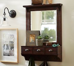 Classic Entryway Mirror Organizer &ndash; Large