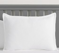 Design Crew Basics Cotton Ribbed Matelasse Sham