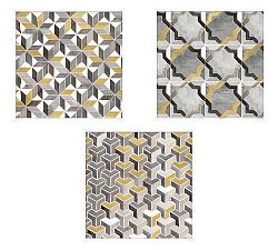 Gold Leaf Matrix Framed Print