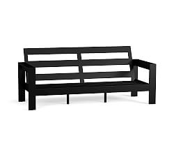 Open Box: Malibu Metal Outdoor Sofa Frame (77") - Black