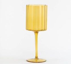 Scalloped Rim Wine Glass