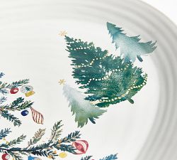 Christmas in the Country Oval Stoneware Serving Platter