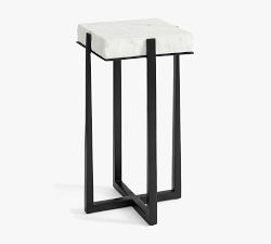 Cori Square Stone Accent Table