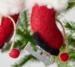 Felt Ice Skates Ornament