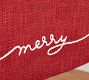Holiday Sentiment Embroidered Cotton Table Runner
