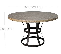 Johnson Round Pedestal Dining Table