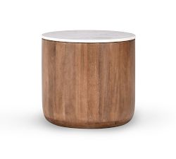 Mila Round Marble Side Table (22")