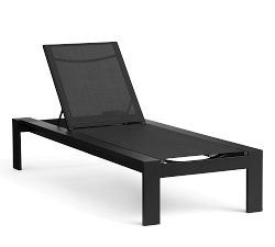 Malibu Metal Stackable Outdoor Single Chaise Lounge, Set of 2