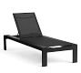 Malibu Metal Stackable Outdoor Single Chaise Lounge, Set of 2