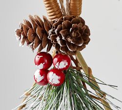 Snowshoes with Berries Ornament