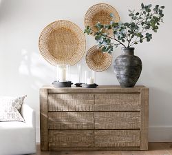 Asha Abaca Wall Baskets - Set of 3