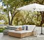 Grant Striped Outdoor Pouf