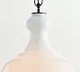 Flynn Milk Glass Pendant (12"-17")