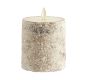 Premium Flickering Flameless Wax Pillar Candles - Sugared Birch
