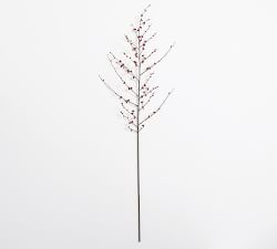 Faux Berry Branch - Red