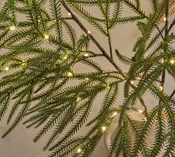 Lit Faux Draping Branch