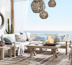 Sunbrella® Dayren Striped Outdoor Pillow