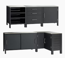 Malibu Metal Ultimate 5-Piece Outdoor Kitchen Set (130")