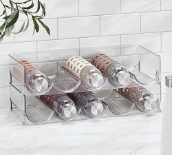 Clear Plastic Storage Bottle &amp; Can Bin Sets