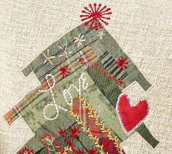Dream Patchwork Tree Lumbar Pillow Cover
