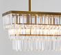Gemma Crystal Rectangle Chandelier (30")