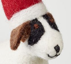 Handcrafted Felt Dog Ornament
