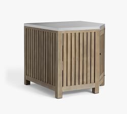 Open Box: Abbott Outdoor Kitchen FSC® Acacia Corner Cabinet