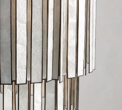 Astrid Capiz Round Chandelier (24")