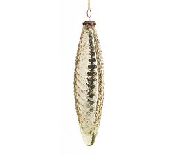 Oversized Mercury Glass Pinecone Ornament