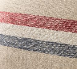 Patriotic Striped Outdoor Pillow