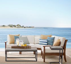 Sloan Concrete &amp; Iron Outdoor Coffee Table